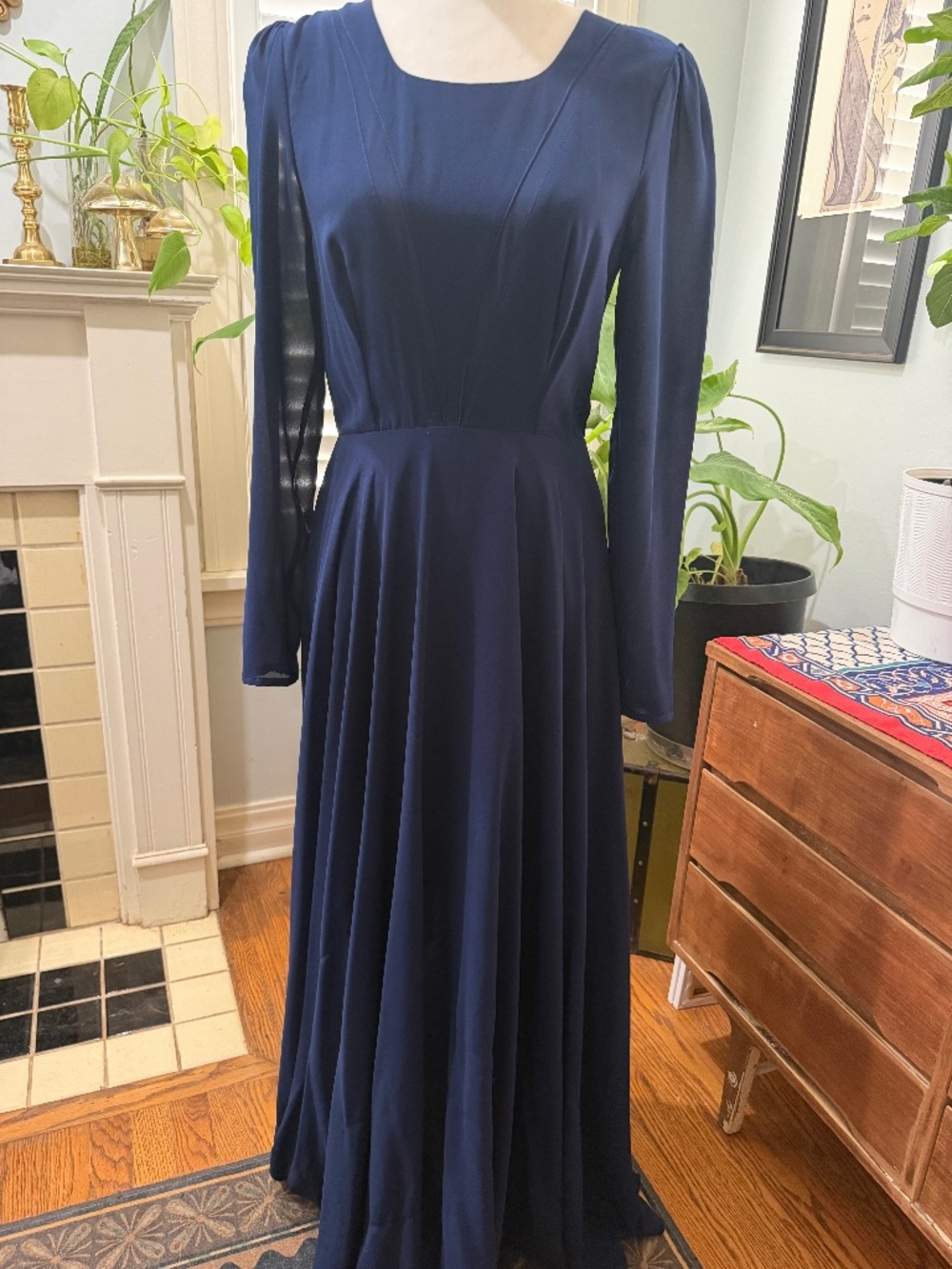 Pure Sugar long sleeve navy dress.